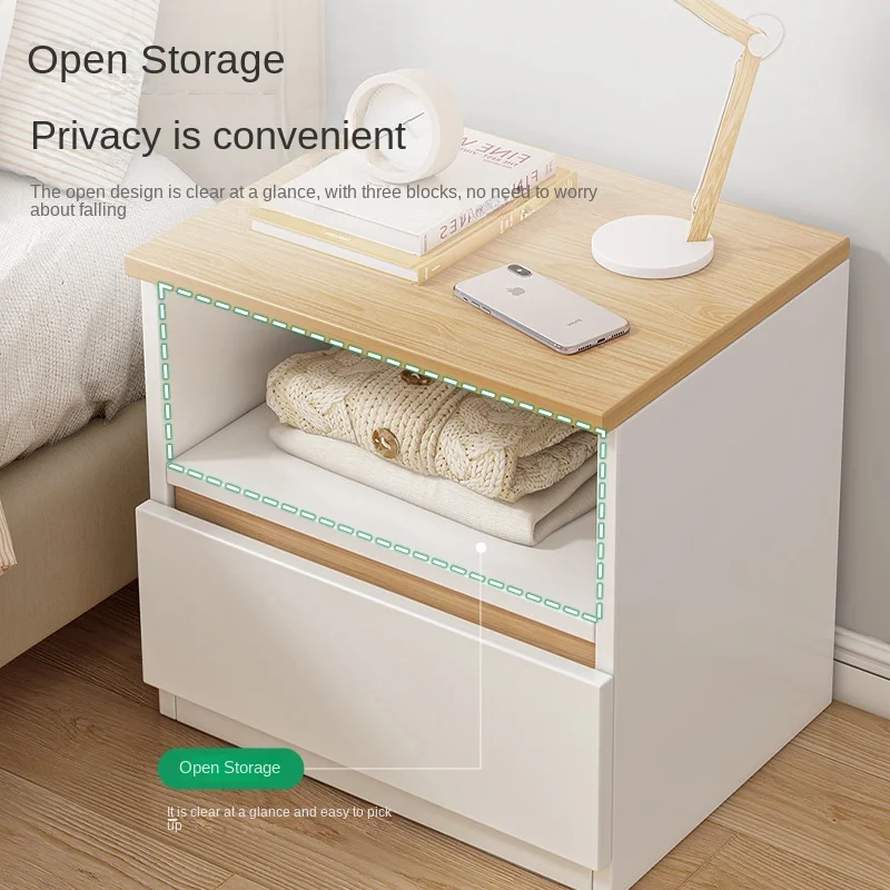 Nordic Bedroom Hospital Drawer Storage Small Bedside Table Modern Nightstand Wood Bedside Table