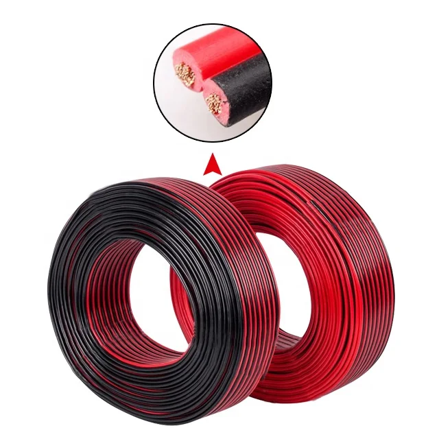 Power Cord 1.5Mm 2 Cores Electric Copper Speaker Wire Parallel Manufacturers Cable Price PVC wiring electrical wires and cables