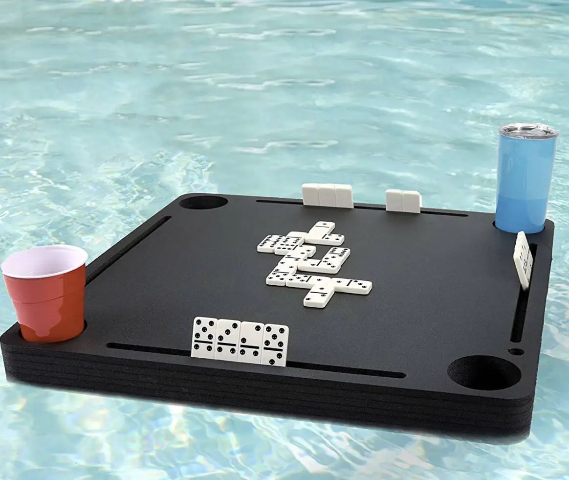 Floating  table tray polar whale floating dominoes table deluxe tray mahjong table  beach chairs tanning pool lounger floats
