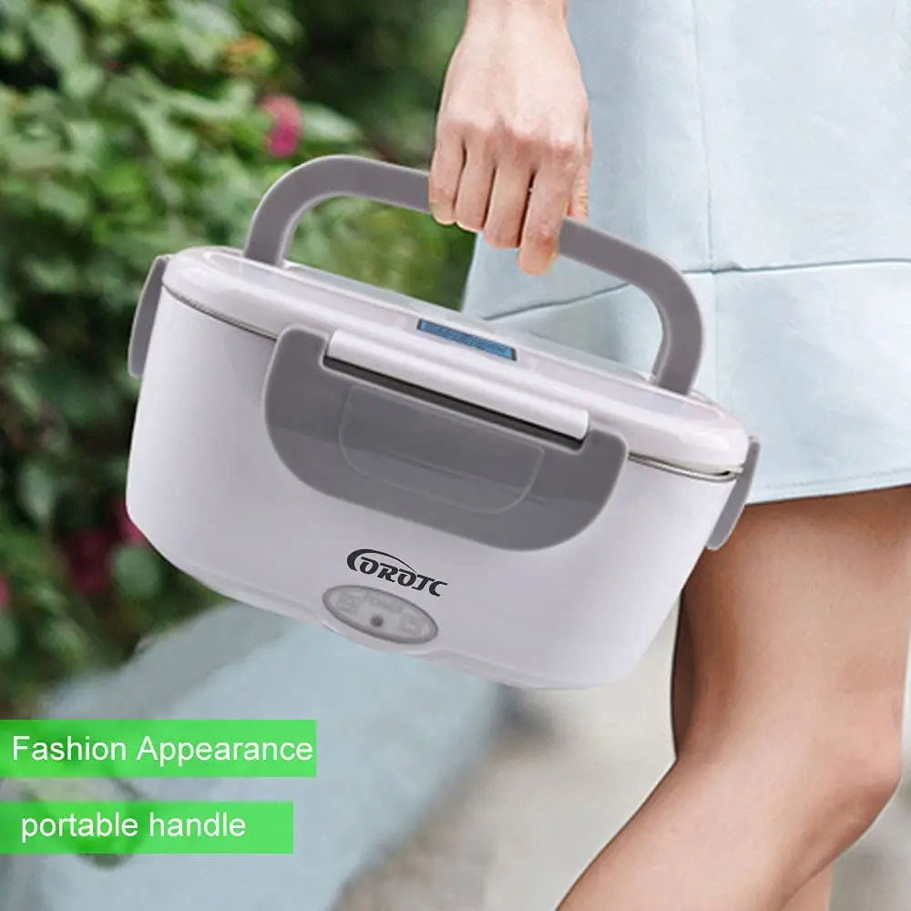 Portable Electric Heating Lunch Box Electric Self Heating Leakproof Bento Food Warmer Container