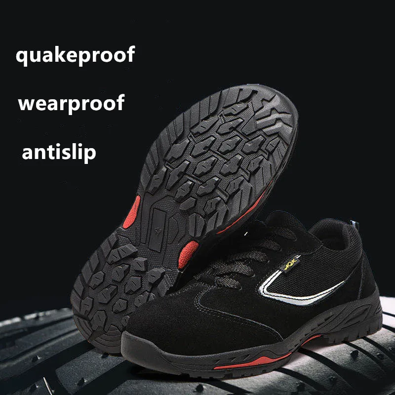 China Breathable Lightweight Fashion Sport Active Safety Sneakers Men Women Ladies Custom Working Safety Shoes Price