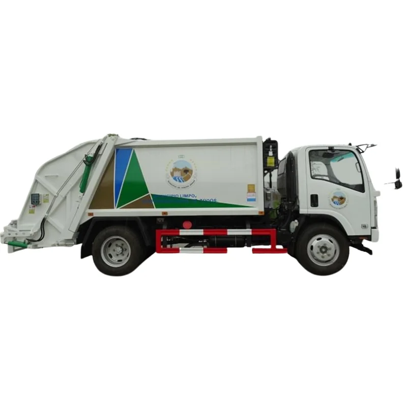 Хорошая цена ISUZU 700P 4*2 LHD 5T уплотненный мусоровоз для продажи