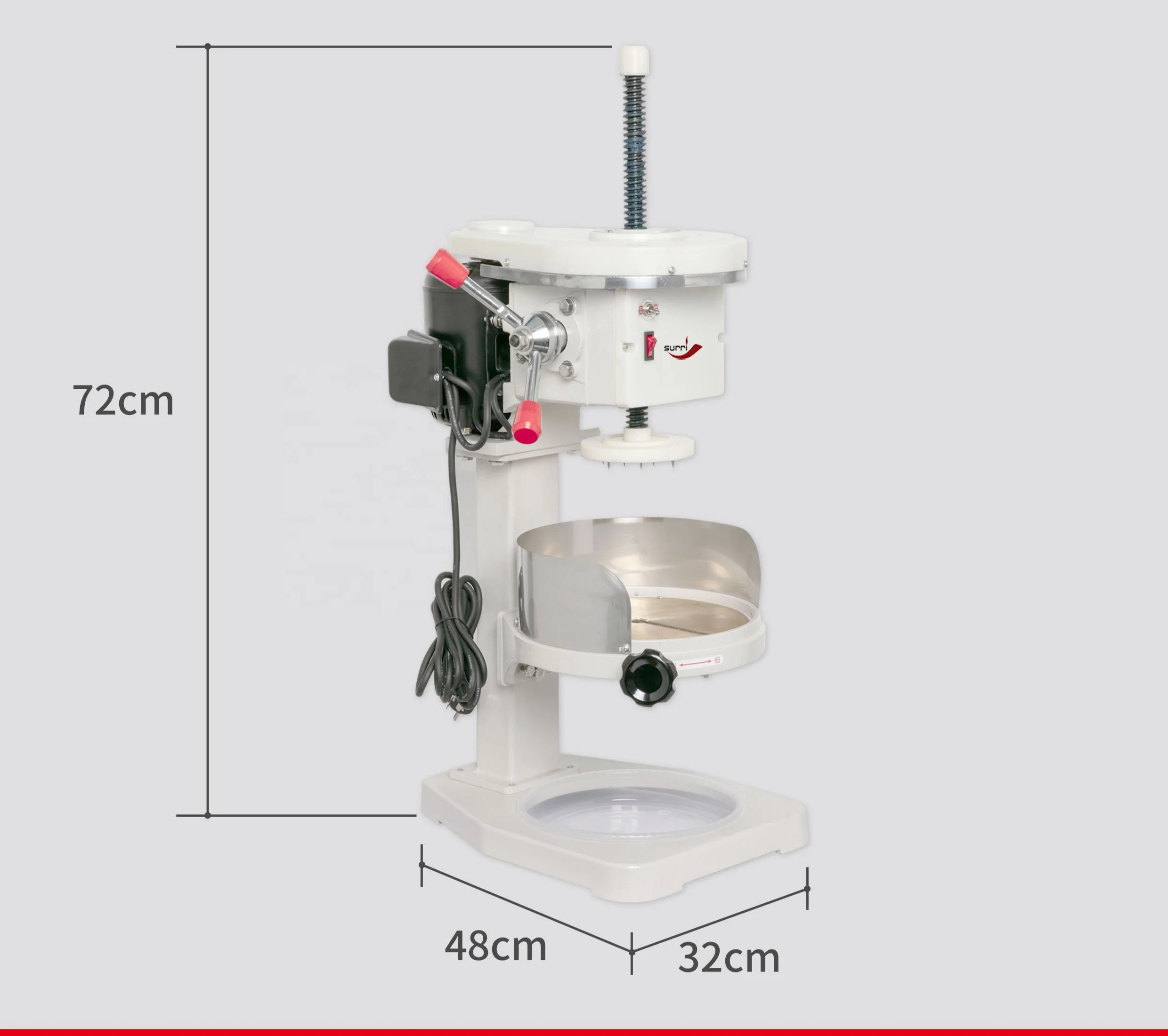 Commercial Dual-use Ice Shaving Machine Wooden Case Stainless Steel Snow Machine Ice Shaver and Snow Cone Machine Semi-automatic