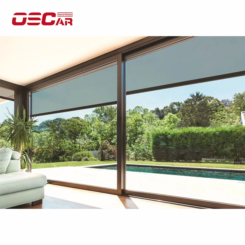 Gardens Smart Sunscreen Roller Blind Fabric Blackout Remote Control Motorized Tubular Motor for Windows