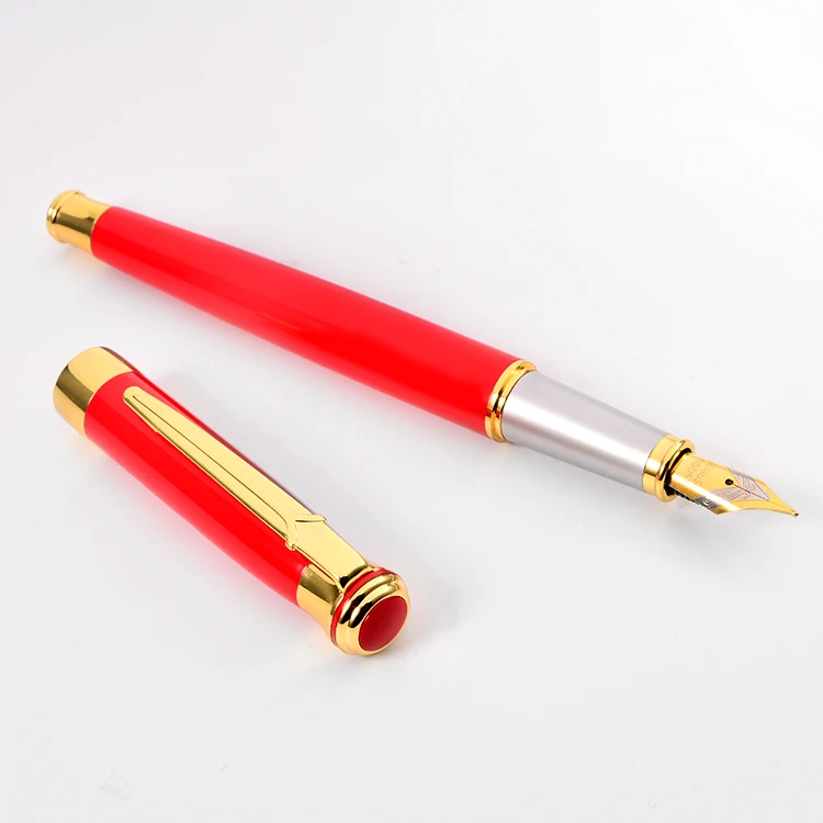 Wholesale and Retail Custom Metal Pen Logo Welcome Luxury Writing Pen Classic Fountain Pen Stylo Plume