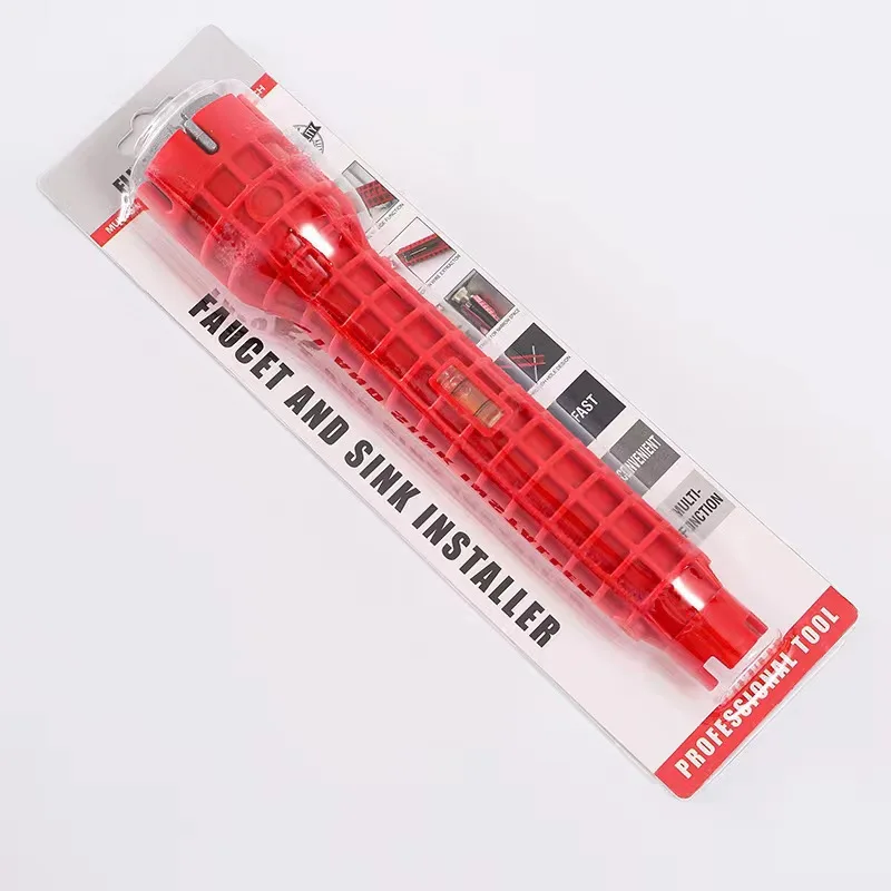 Household Bathroom Sink Wrench 8 In 1 Key Plumbing Pipe Kitchen Faucet Flume Wrench Repair Installation Bathroom Wrench Tools