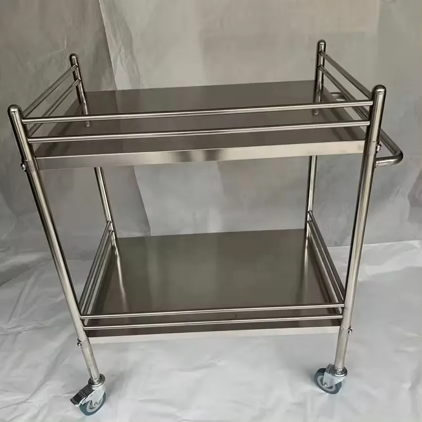 Medical Hospital Surgical Instrument Trolley stainless steel medicine Dressing Trolley instrument trolley cart