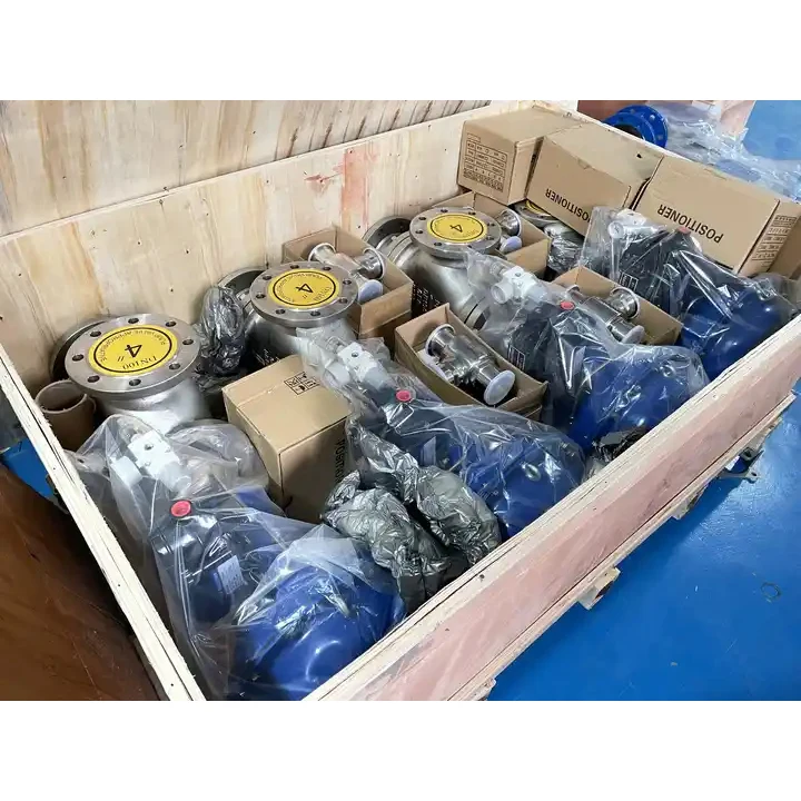 Пневматический мембранный регулирующий клапан DN50 из нержавеющей стали пневматический с позиционером