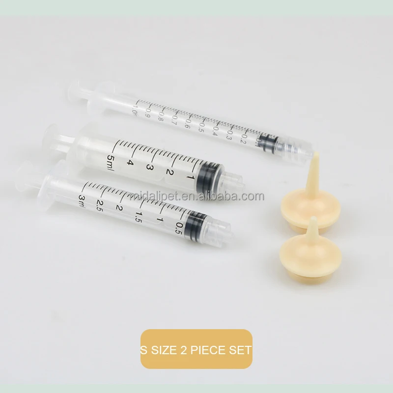 Baby pet feeding syringe soft silicone material for baby pet