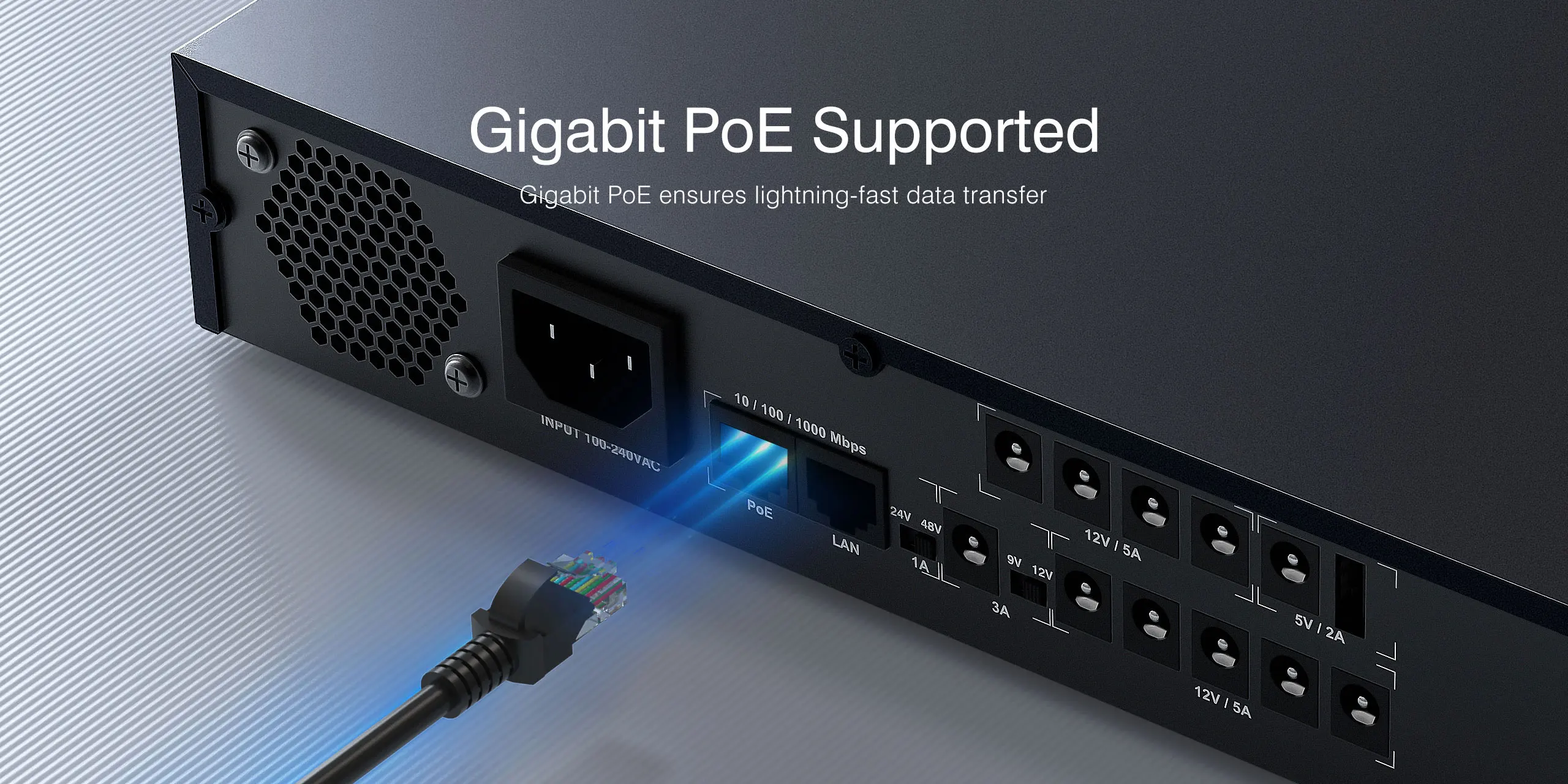 MARSRIVA KP7 Pro Mini DC UPS Backup Power 24000mAh 9V 12V with Gigabit PoE For Wifi Router Cctv Camera