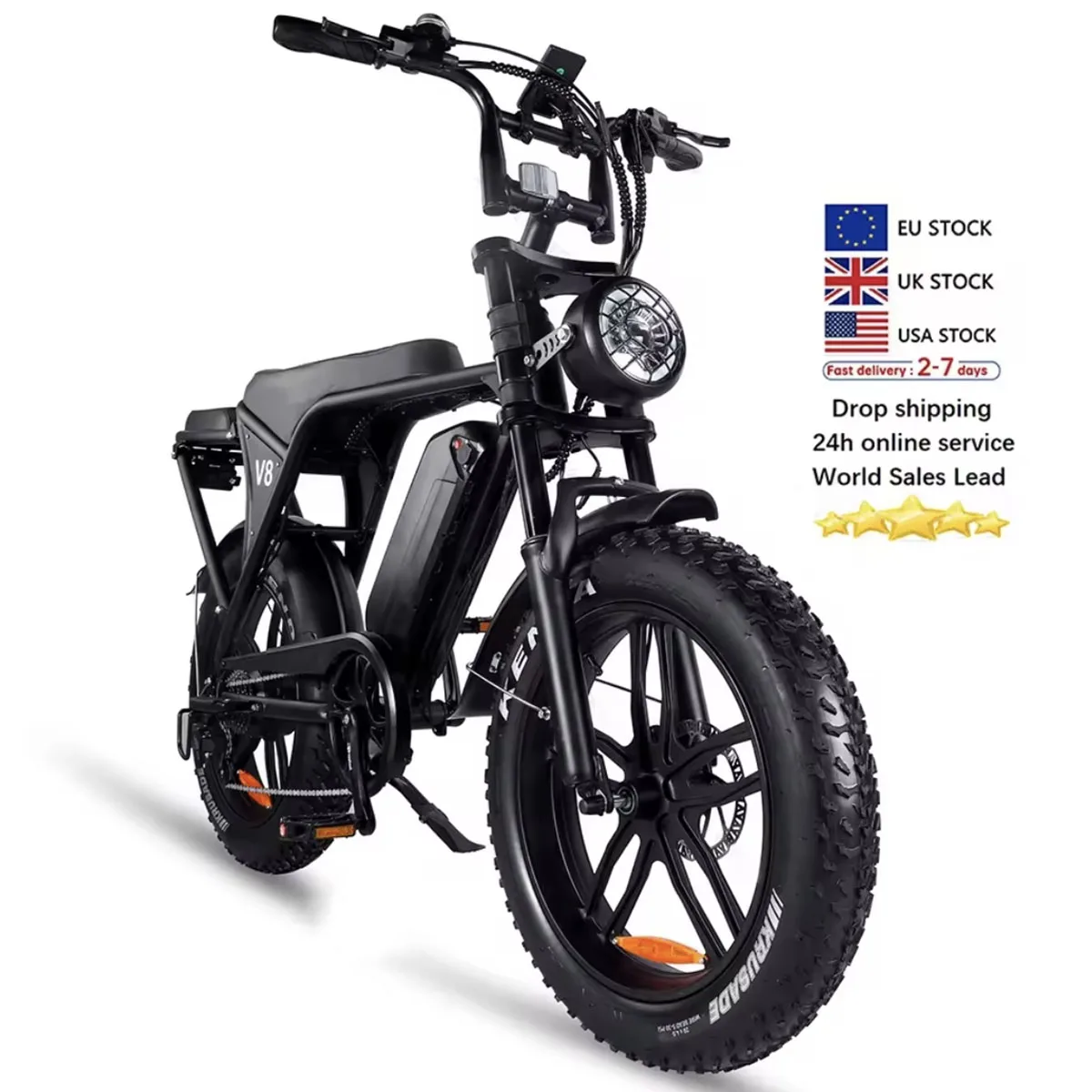 20 inch Electric Bicycles OUXI V8 250W/1000W Motor Electric Bike Mountain Bicycle City All Terrain E-bike