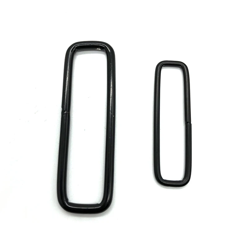 d ring black metal steel d-ring handbag hardware iron buckle lifting 10mm 20mm 21mm 25 mm 80mm metal rectangle d ring