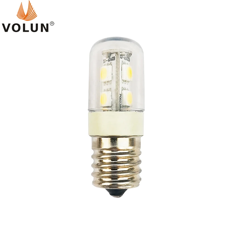 E17 bulb LED energy-saving lamp 110V220V white light warm T18S refrigerator lamp lampblack Range hood machine equipment lighting