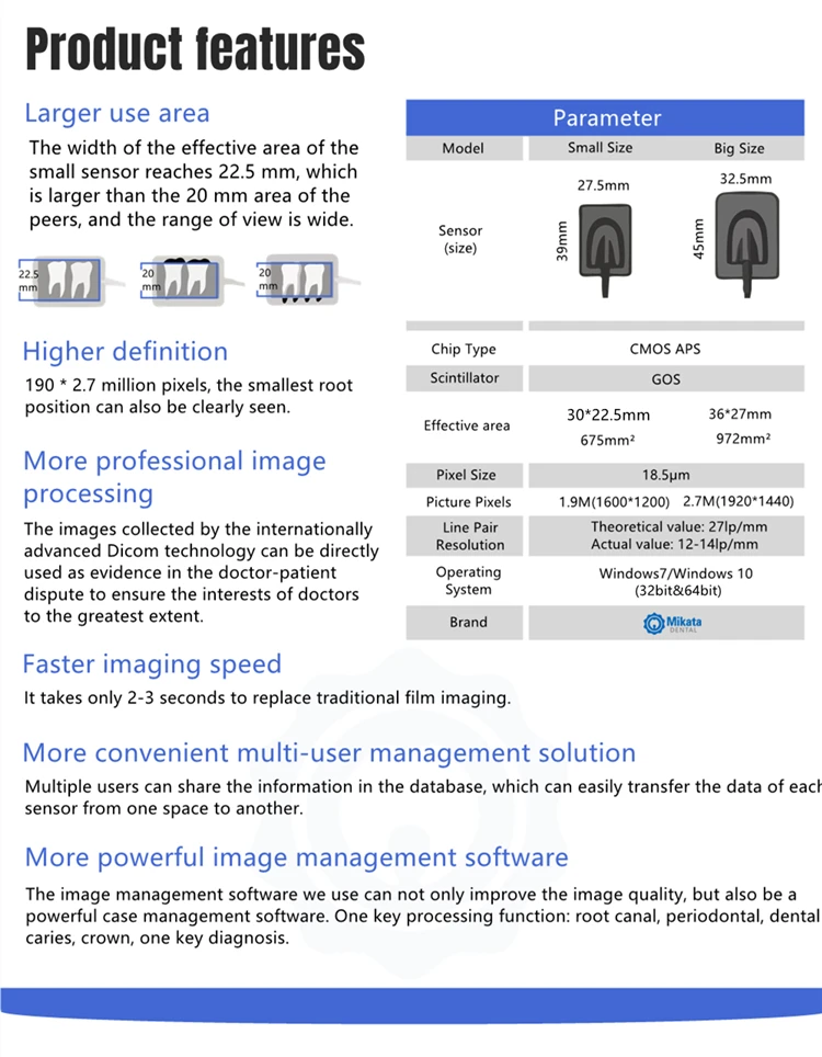 Преференциальная новая модель X-920B стоматологического рентгеновского датчика RVG оборудование для пероральной терапии и аксессуары стоматологов