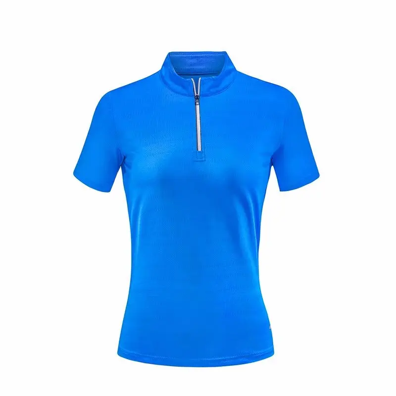 
Womens Moisture Wicking OEM Custom Athleisure Sportswear Quick-Dry Golf Polo Shirts 