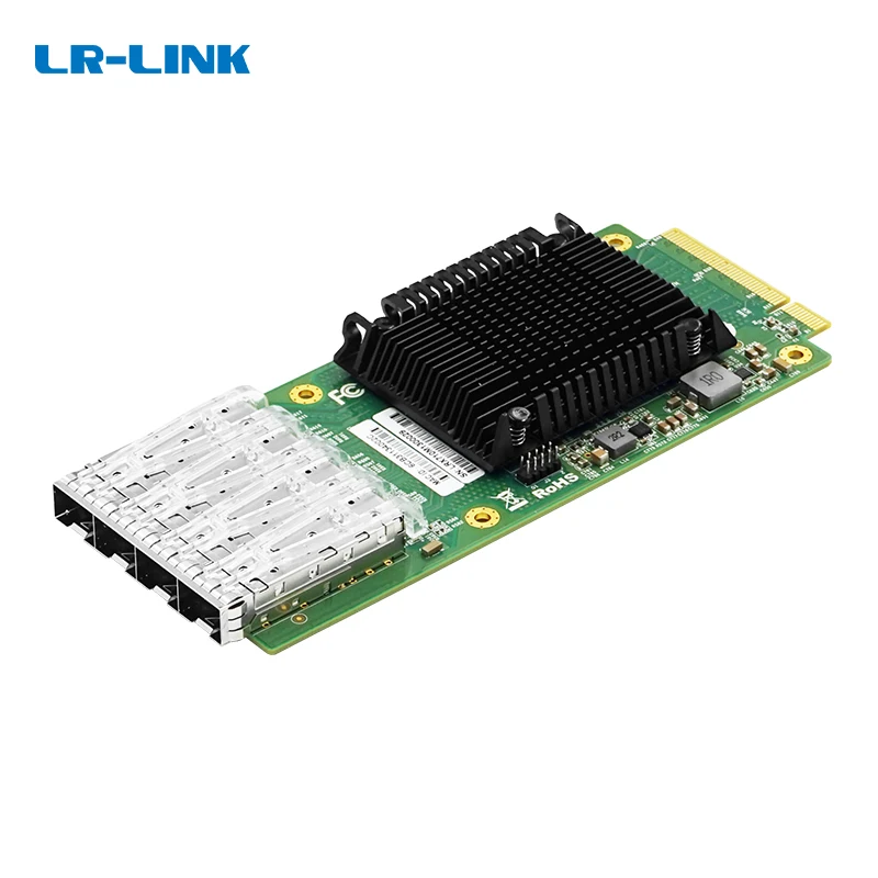 LR-LINK LREM7100PF-4SFP + PCIe v3.0 x8 Quad порты мезонин приёмопередатчик типа SFP 10G + 4*10G Ethernet сетевой модуль карты