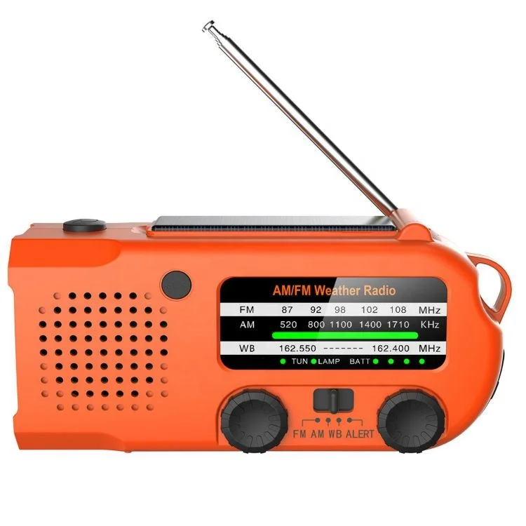 XSY-299  AM/FM/WB Torch Lights Portable Mini Solar Power Radio with 5000mAh Battery Reading Lamp