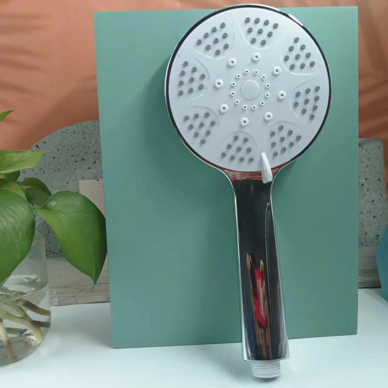 Big Panel High Pressure Five-mode Large Water outlet Bathroom Shower Hand Chrome