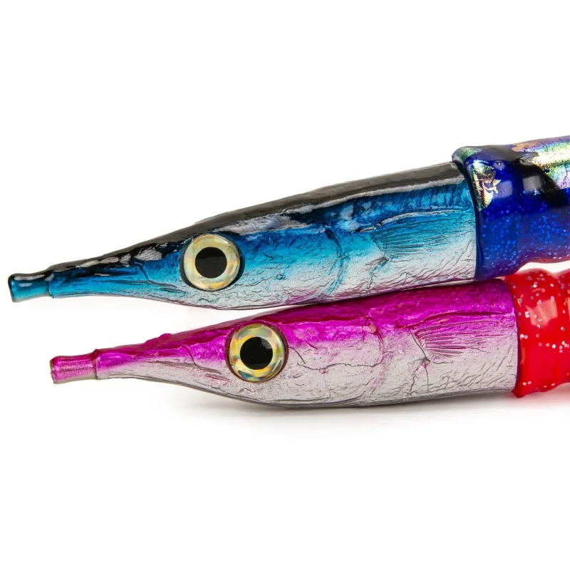 11inch Fish Like With Double Soft Plastic Octopus Skirt And 3d Life Like Eyes Saltwater Tuna Fishing Lure