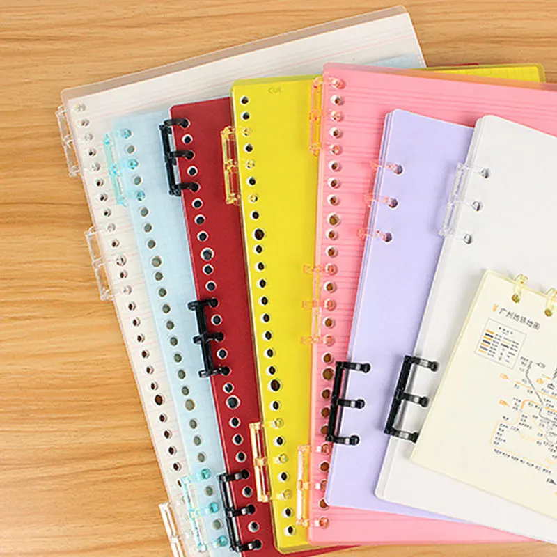 Plastic Colored Binder Rings Loose Leaf Binding Book Rings for Books Binding