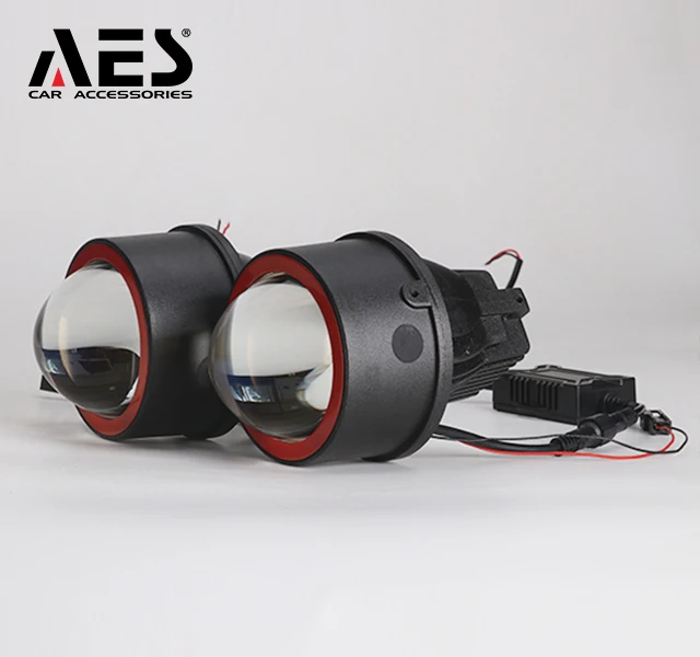 AES Auto Bi-LED 3.0 inch fog light High low beam lamp 12V 40W bi led fog lens for Car lighting system retrofitting