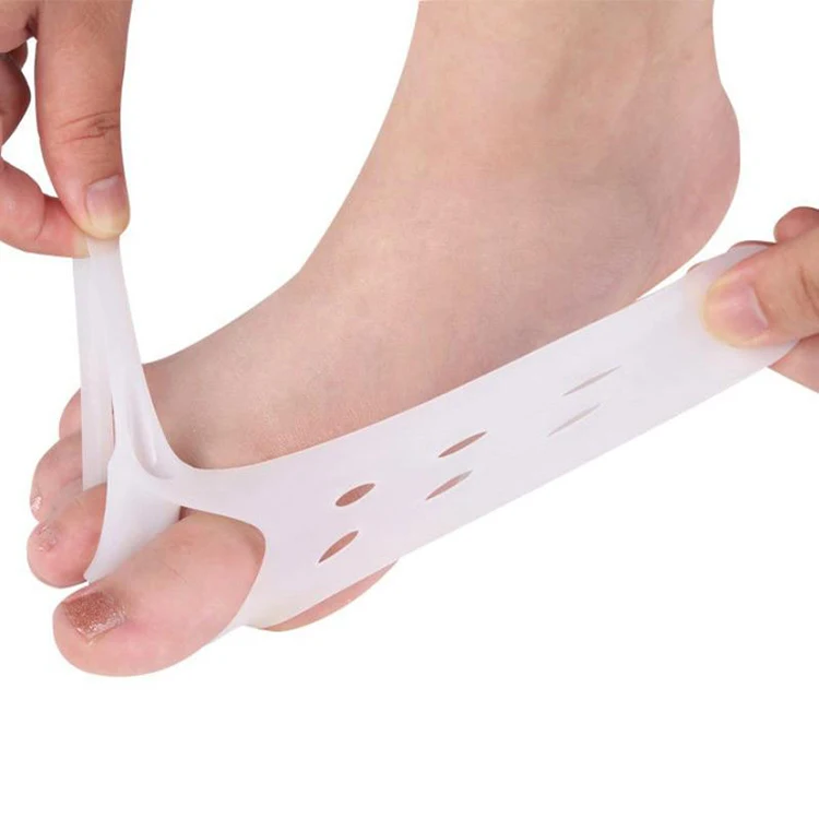 Factory direct sales foot care sebs silicone gel big toes correction protector toe stretchers