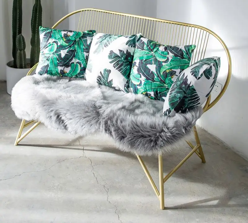 
wholesale Nordic simple luxury Bean bag sofa set furniture italian stylehotel bed room living room metal wire leisure sofa chair 