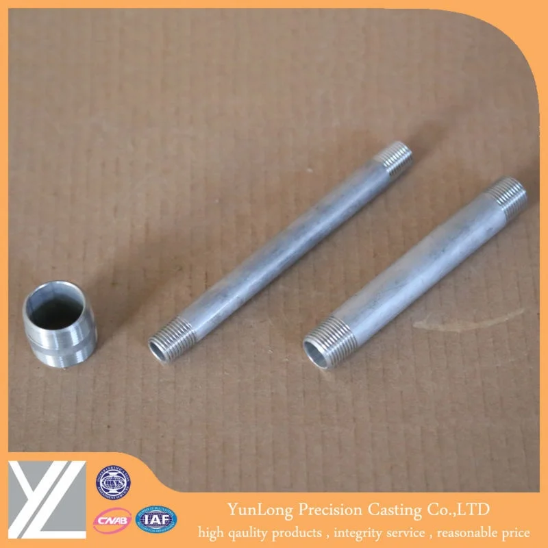 
Stainless Steel Tube Fittings NIPPLE 1/8 seamless nipples pipe fittings and welding pipe fittings 