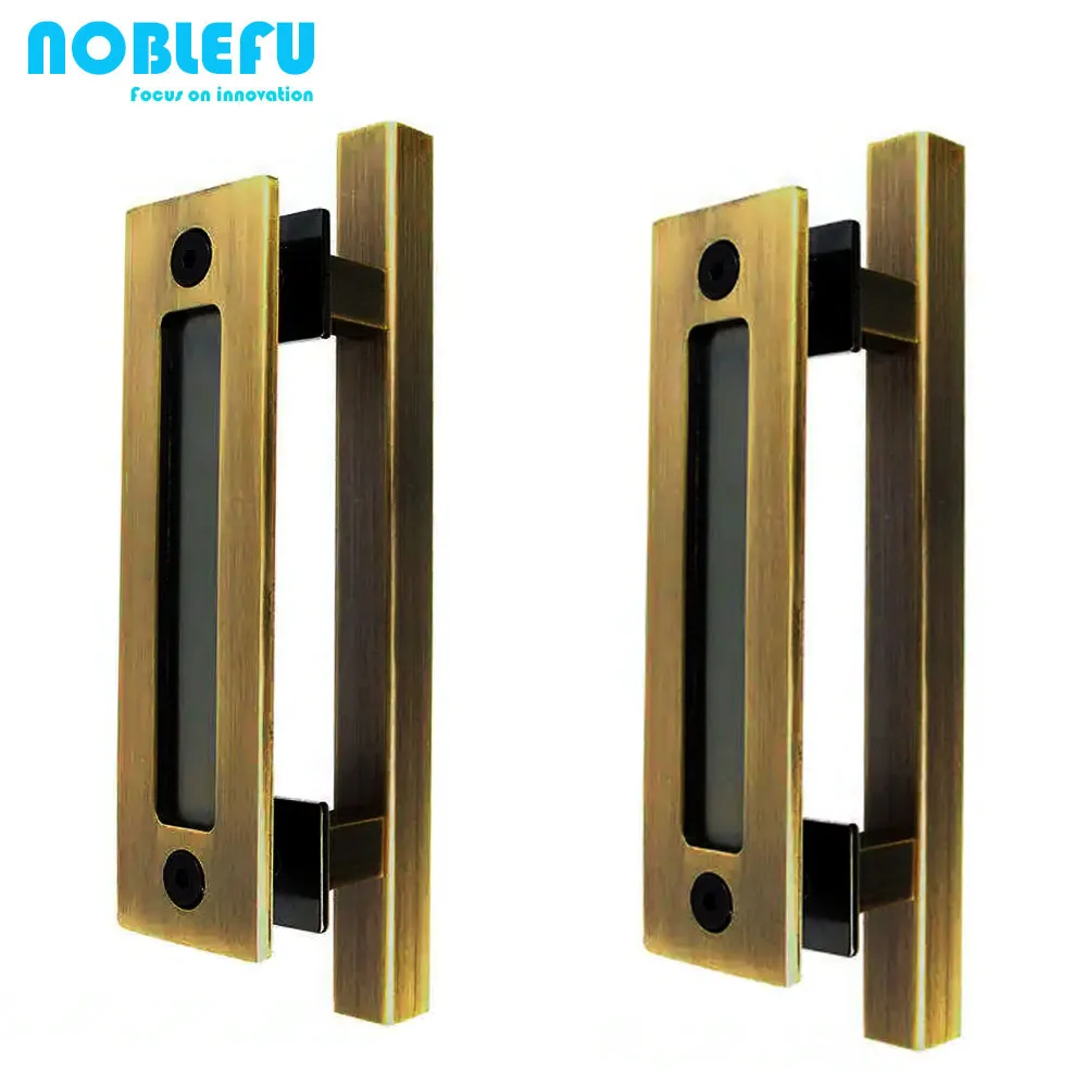 Seamless Flat Design 2-Inch Barn Door Handle for Apartment and Warehouse Sliding Barn Doors