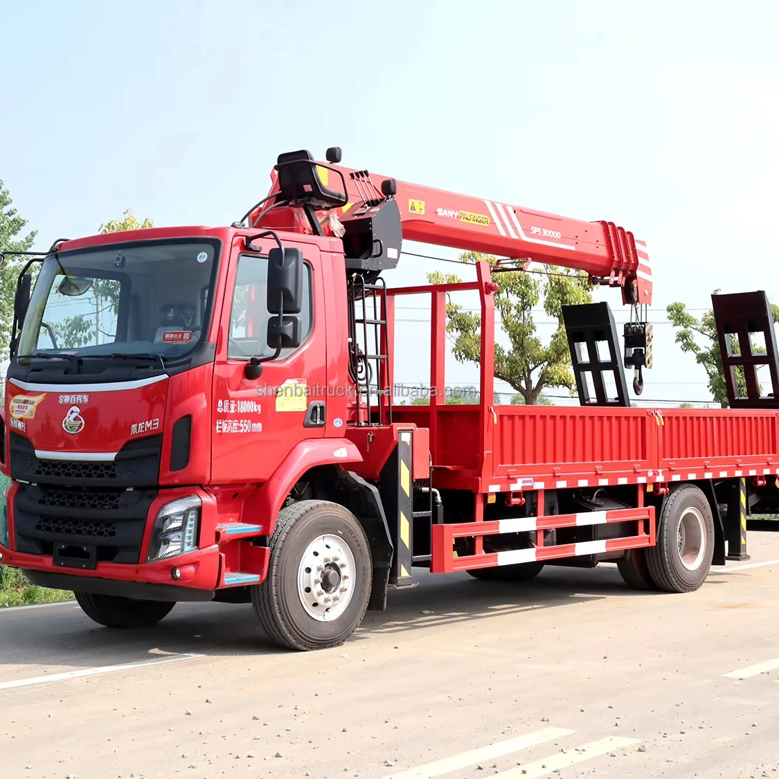 Гидравлический Телескопический подъемный кран Palfinger 8 тонн 10 12 Dongfeng Liuqi 4x2 Грузовой с рампой