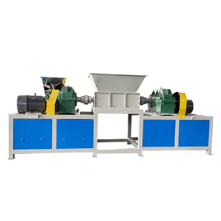 Double Shaft Metal Shredder Waste Plastic Shredder Copper Wire Shredder Recycling Equipment