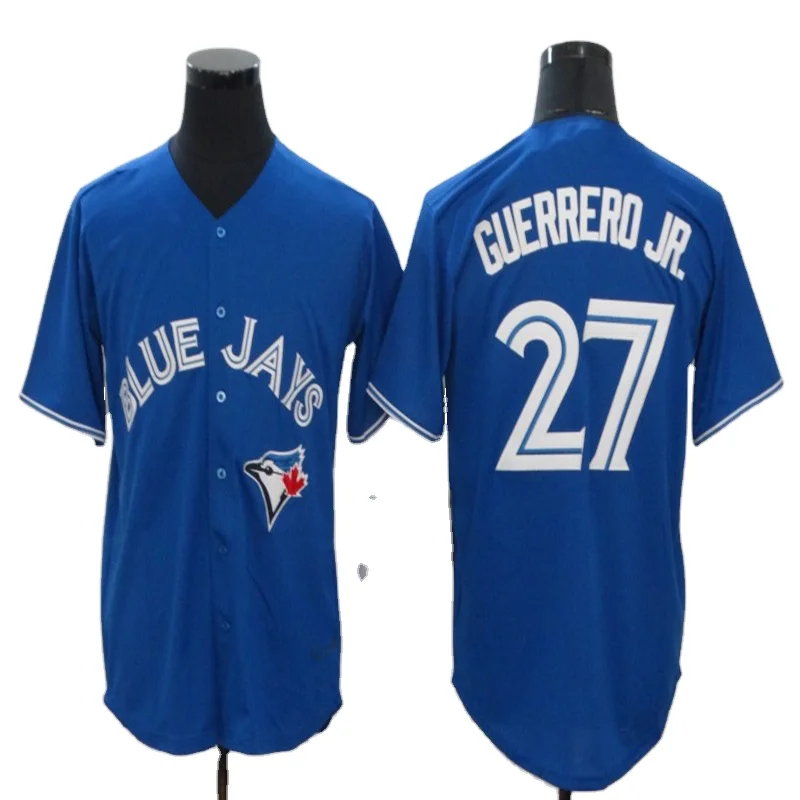 Blue-Jays  Canada Toronto  blue bird   #27 GUERRERO JR.  Baseball   jersey