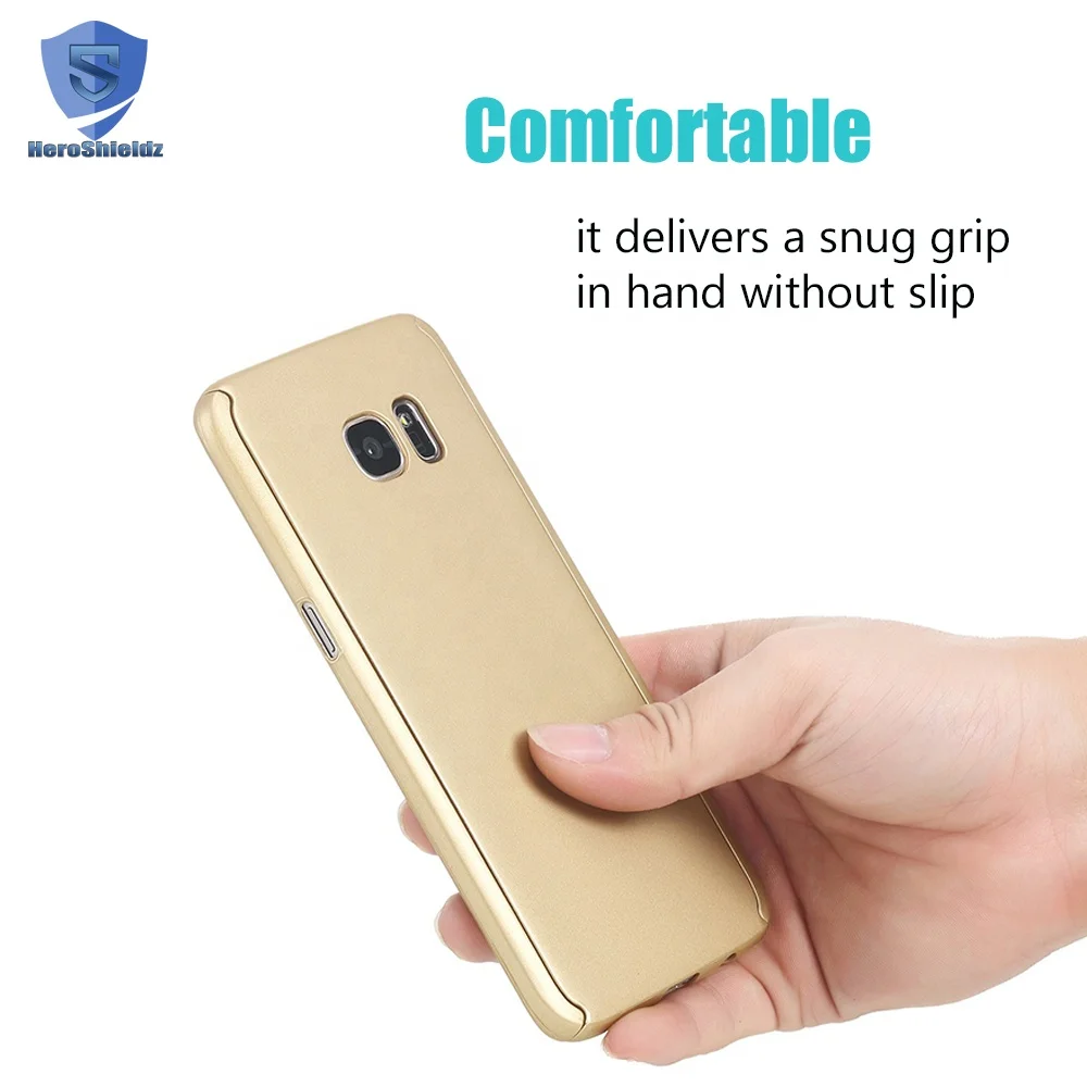 Manufacture 360 Degree Case For Samsung Galaxy S7 Edge,Full Body Ultra-thin Matte PC Cell Phone Case 360 With Screen Protector