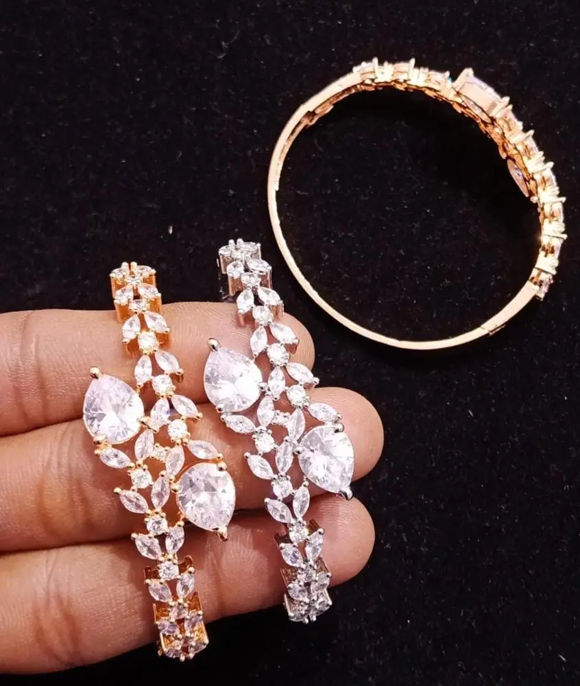 
Hot sale Colorful American Diamond fashion jewelry gold plated colorful zircons women bracelets 