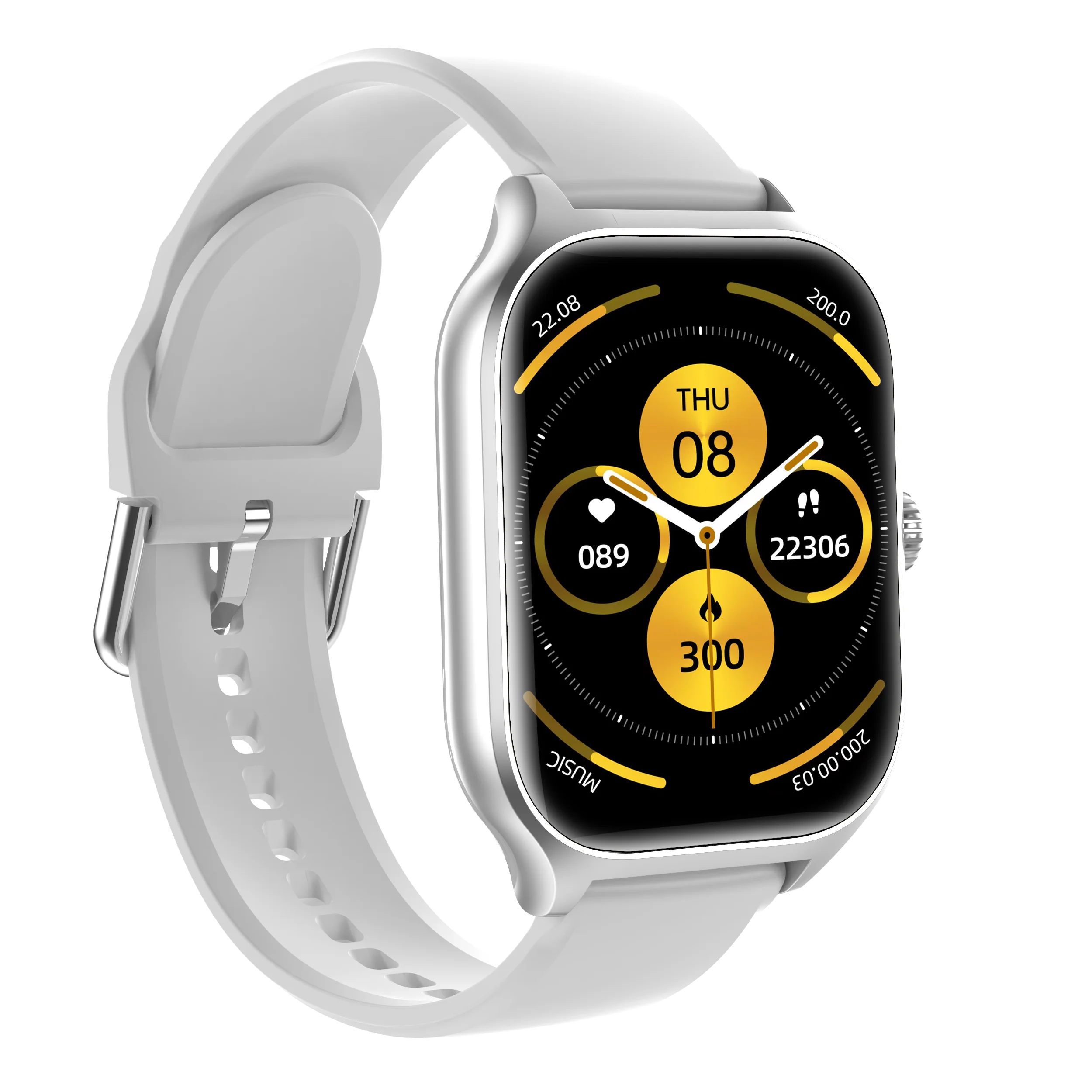 GT4 Smart watch Steel strap Blood oxygen monitoring social message alerts Multilingual sports smart watch wholesale gift