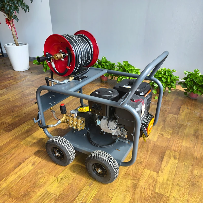 LC 170bar 30LPM High Pressure Washer Gasoline engine cleaning clogged sewer pipe professional dredging equipment