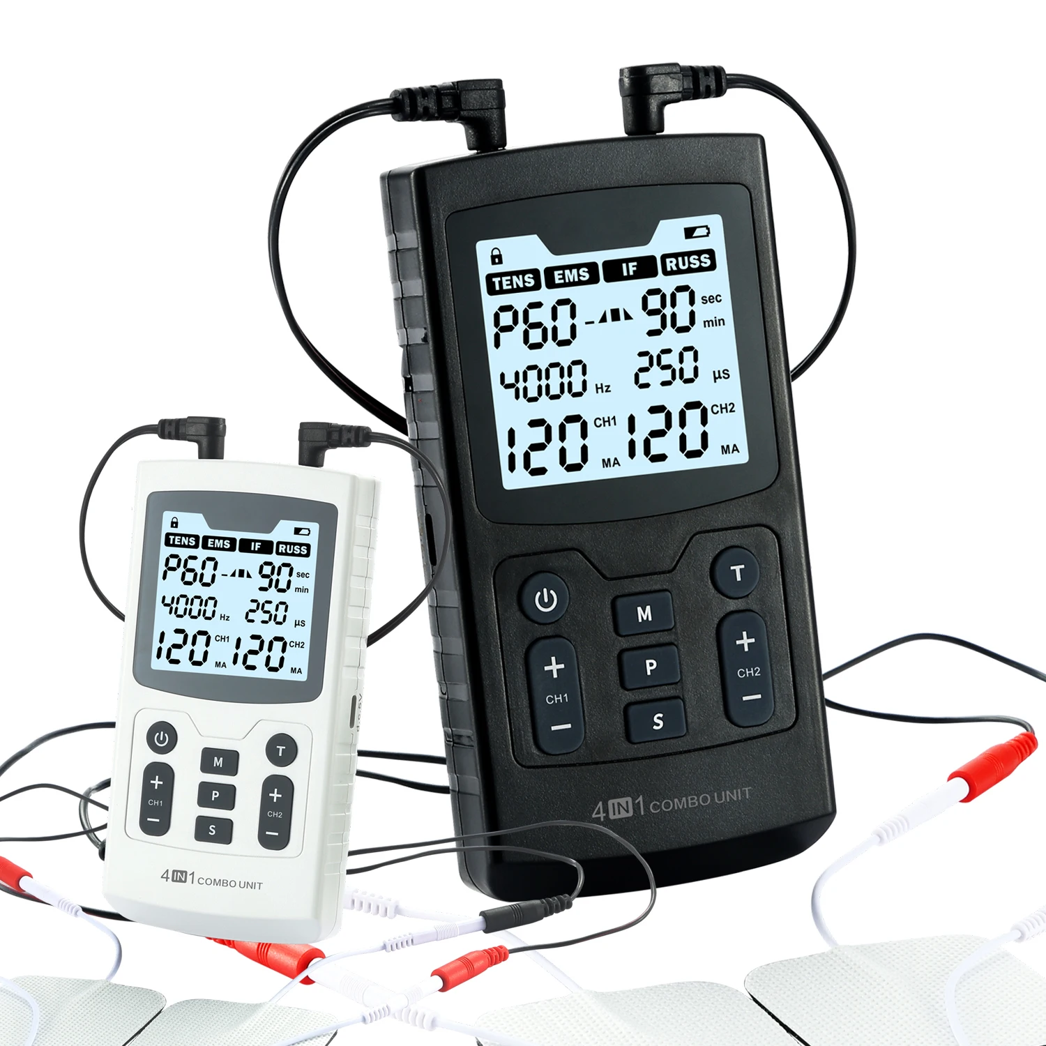 1-4000Hz Multifunctional intermediate frequency electrotherapy device IFT Russian TENS EMS Device for Physiotherapy Rehabilitati