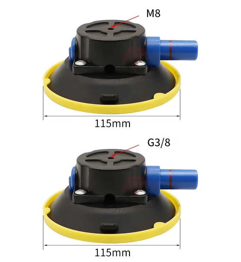 New Design  No Marks 4.5 inch Rubber Small Tile Air Pump Mounting Car Sucker Manual Vacuum Suction Cups