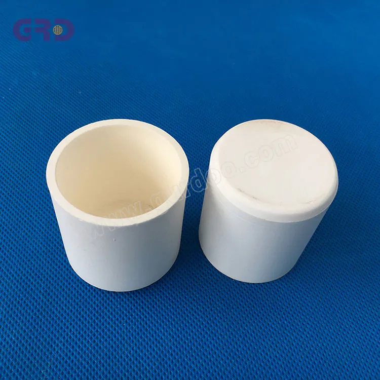 Industrial cylindrical al2o3 alumina ceramic crucible
