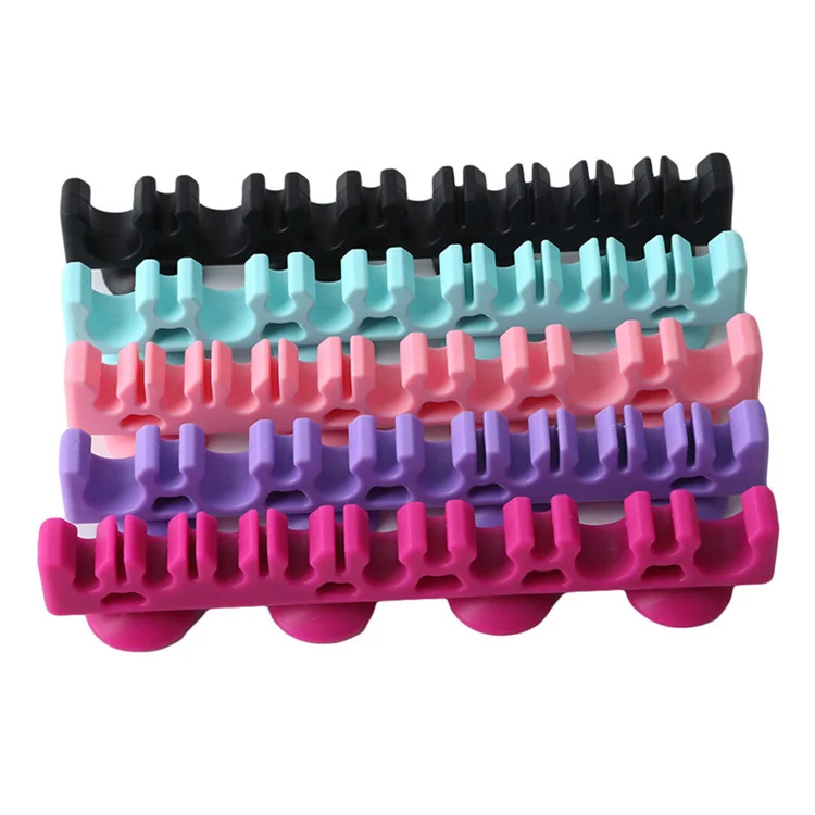 Silicone Make Up Brush Case Cosmetic Makeup Brush Holder  With 4 Suction Cup Eyeshadow Brush Drying Rack Display Beauty Tools