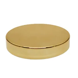 High end Metallic UV Golden Wide Mouth Big Cover 89mm 58/400 68/400 70/400 Plastic Screw Bottle Cap