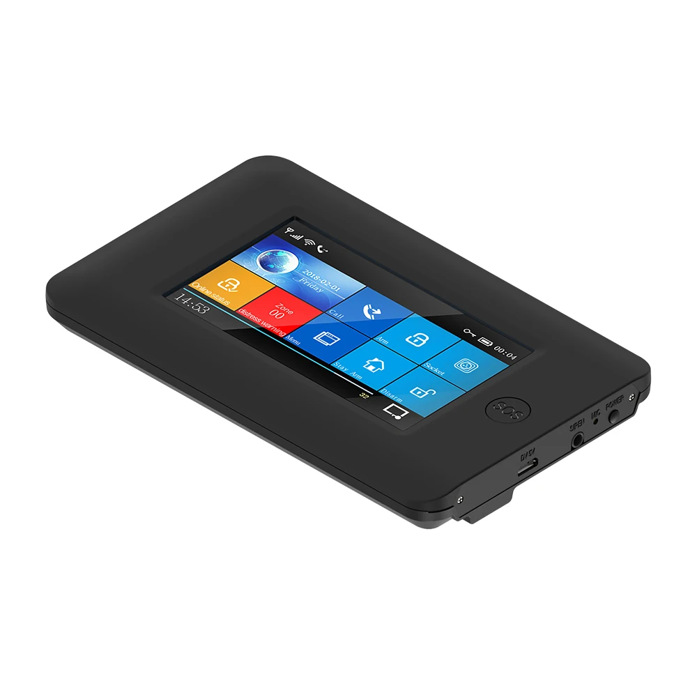 MUDA Built-in backup battery  long standby  linkage with high-definition camera touch smart alarm system