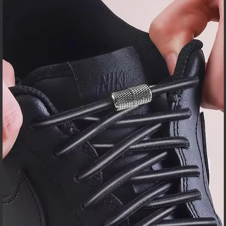Round Elastic Shoelaces Sneakers Tennis Shoe Laces Without Ties for Kids Adult No Tie Shoelace Rubber Bands Shoes Accessories