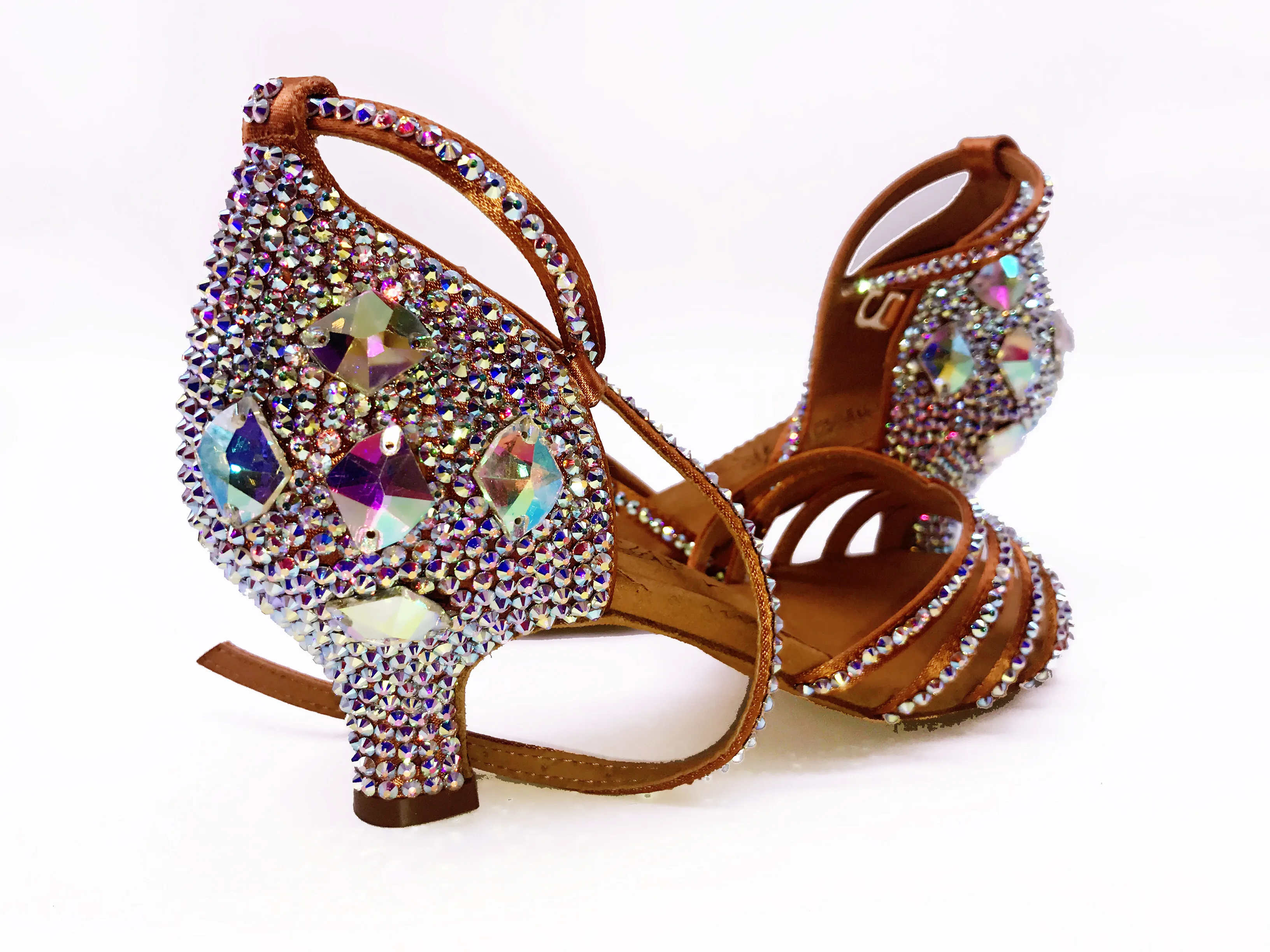 
Sain Upper Professional Dancing Shoes Ballroom Latin Dancing Shoes Rhinestone Salsa Dance Shoes 