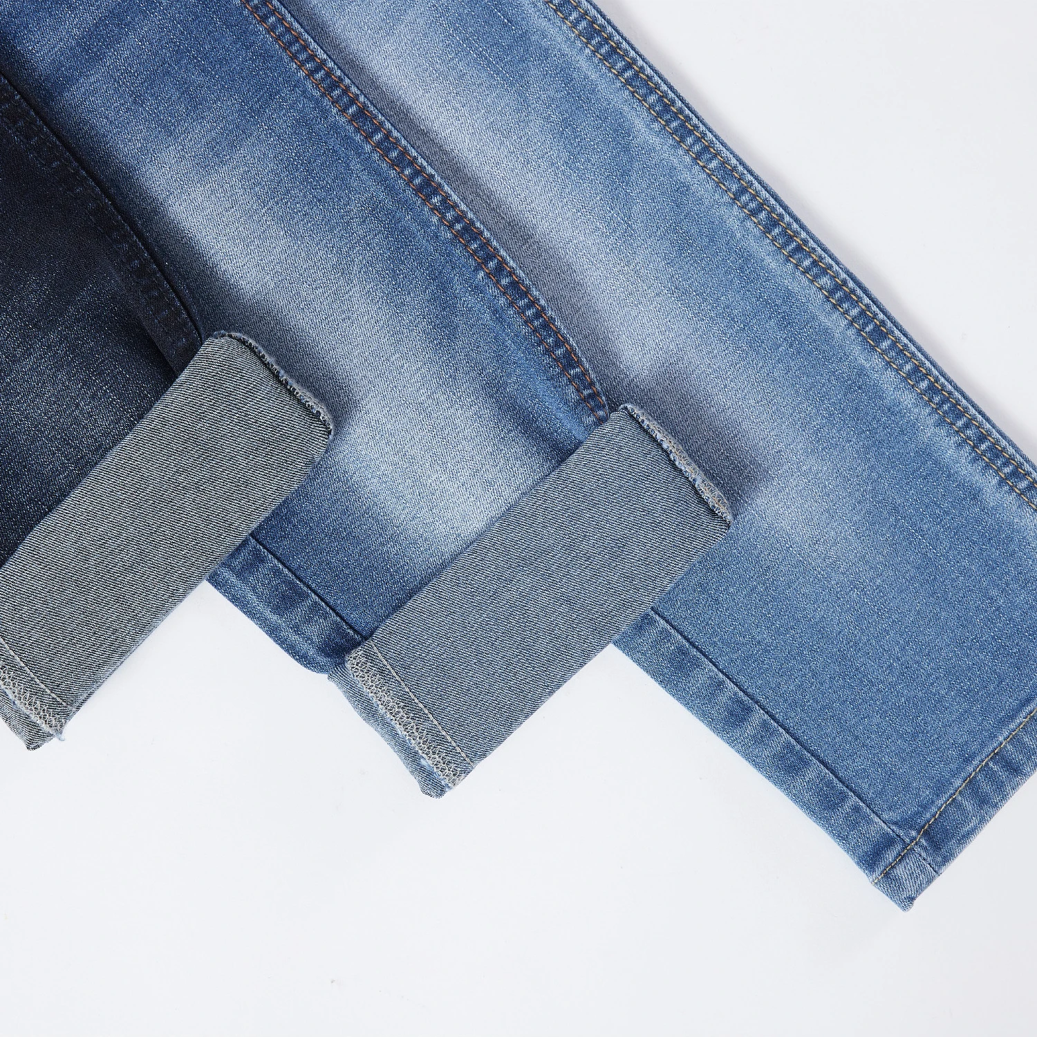 High quality denim fabric GK8099-1 stretch wholesale stocklot blended denim fabric