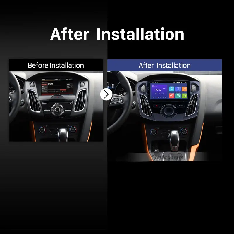 9 Inch Android 11.0 Car Radio Head Unit  Car Stereo For Ford Focus 2012 2013-2015 Support Wifi USB Wireless Carplay