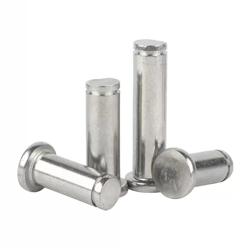 M3 M4 M5 M6 M8 M10 M12 Round Flat head Stainless Steel 304 316 Clevis Pin with groove
