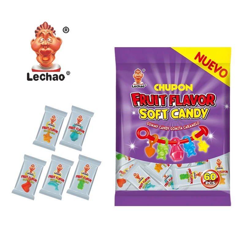 Snacks wholesale ladies crystal necklace sweet gummy fruit jelly candy halal custom gummy candies