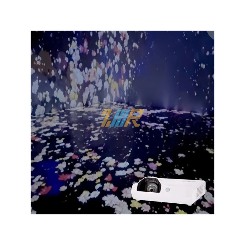 Immersive holographic laser projection Immersive large hologram projector Immersive holiday projection mapping