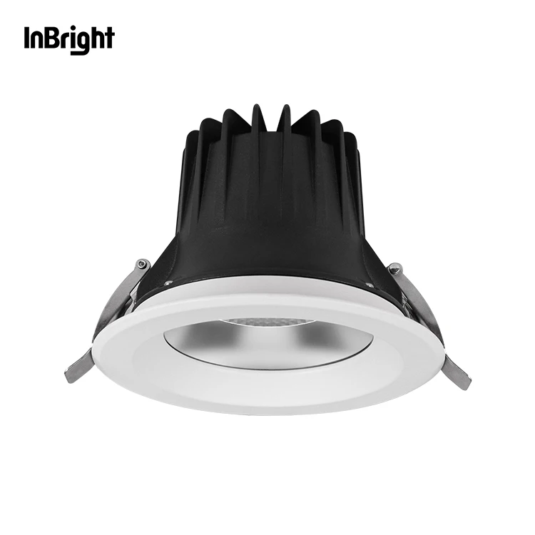 Wide Beam 60 Degree Anti Glare IP65 Waterproof LED Downlight 18W Die-casting Aluminum Recessed Ceiling SMD Down Light